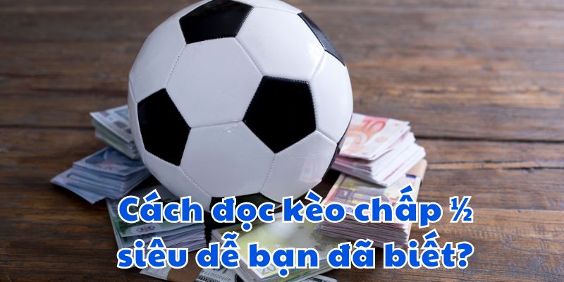 Cách đọc kèo chấp 1/2 siêu dễ bạn đã biết?